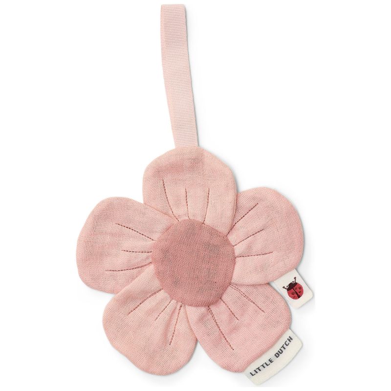 Doudou Attache Tétine en gaze de coton Fleur Fairy Garden – Image 2