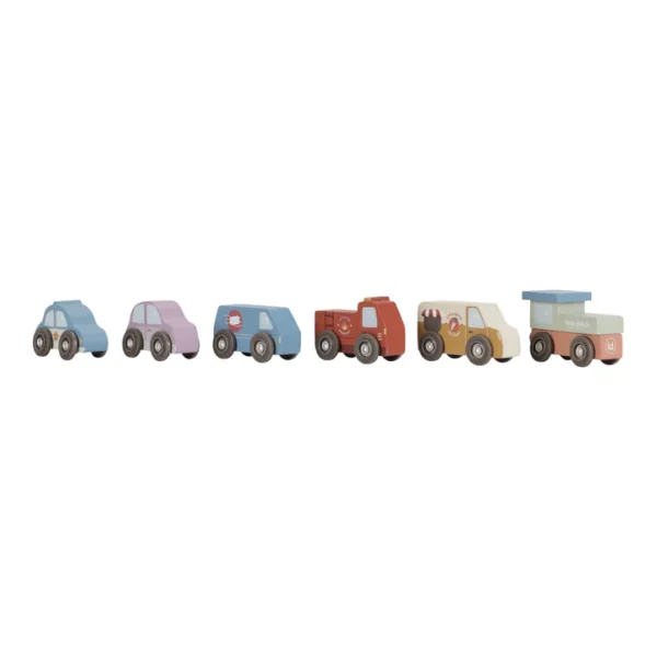 Blocs à empiler avec voitures en bois – Image 6
