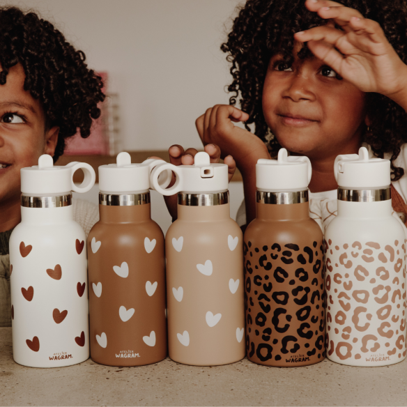 Gourde acier inox crème léopard – Image 4