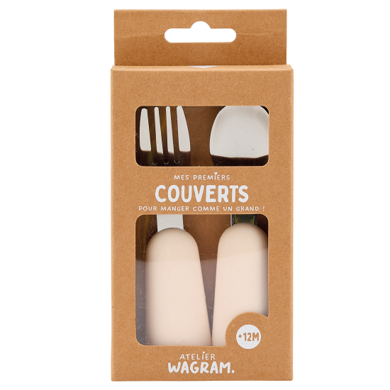 Couverts en silicone Crème