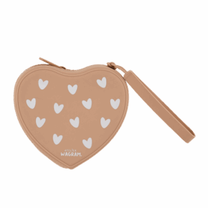 Pochette en silicone coeur Nougat