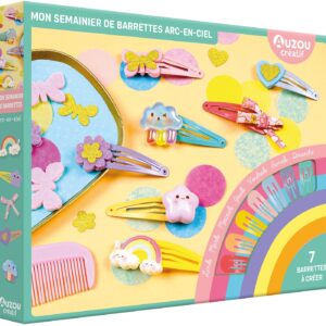 Mon coffret d'artiste - Mon semainier de barrettes Arc-en-Ciel