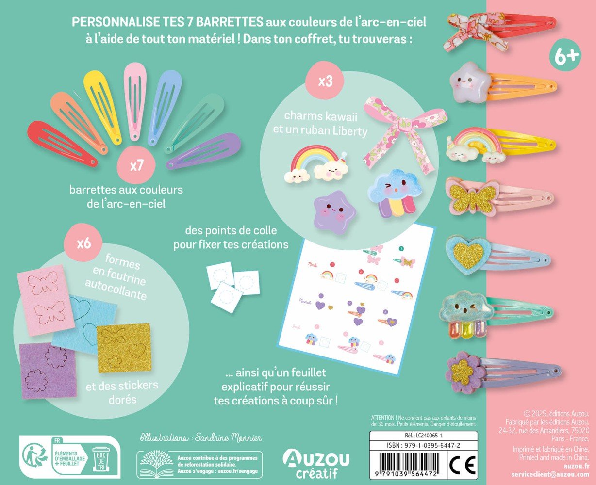 Mon coffret d'artiste - Mon semainier de barrettes Arc-en-Ciel – Image 2