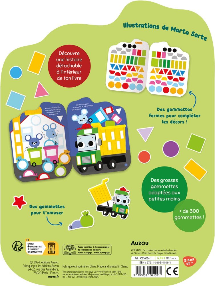 Gommettes formes - L'aventure de petit camion poubelle – Image 4