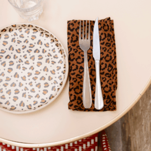 Serviette de table léopard