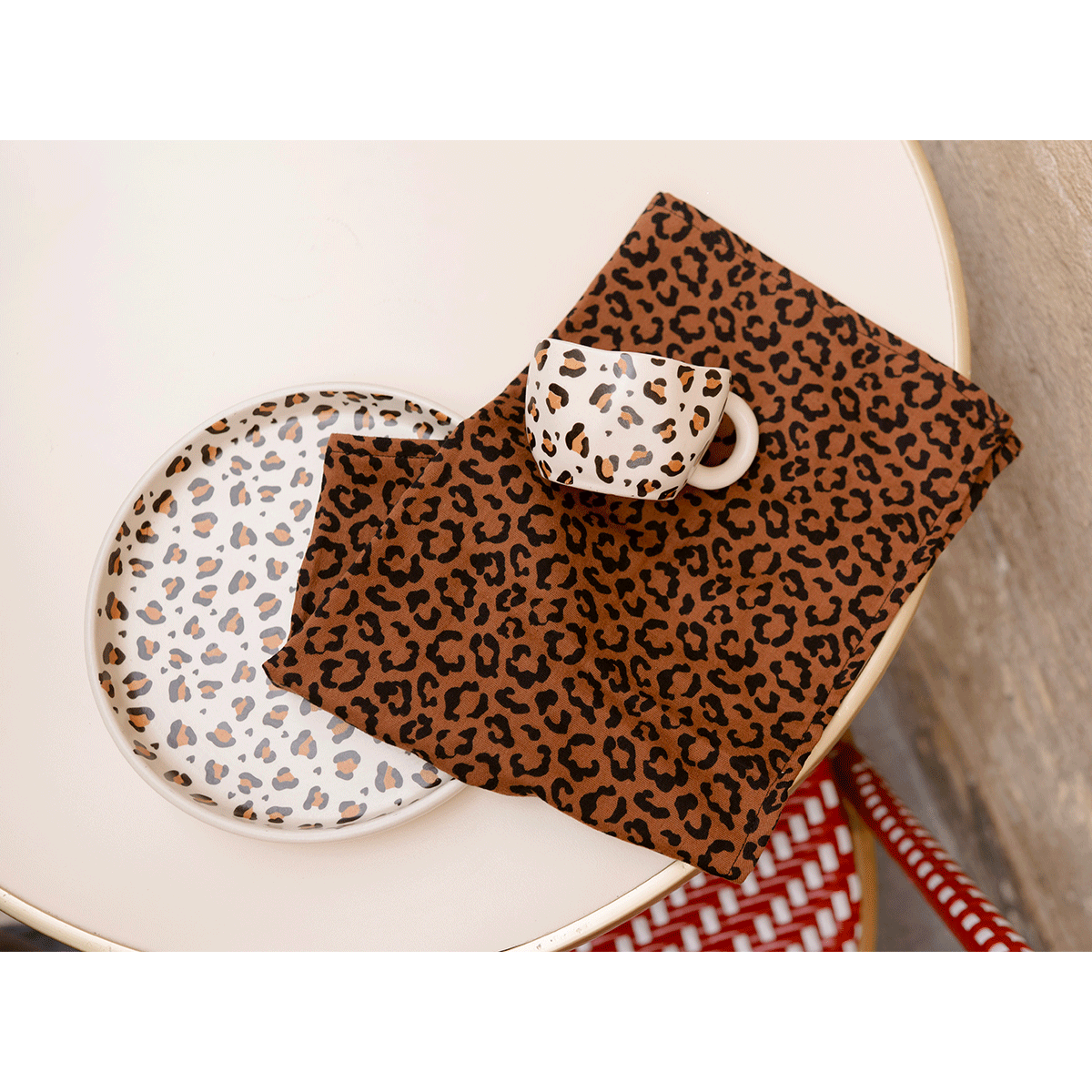 Serviette de table léopard – Image 2