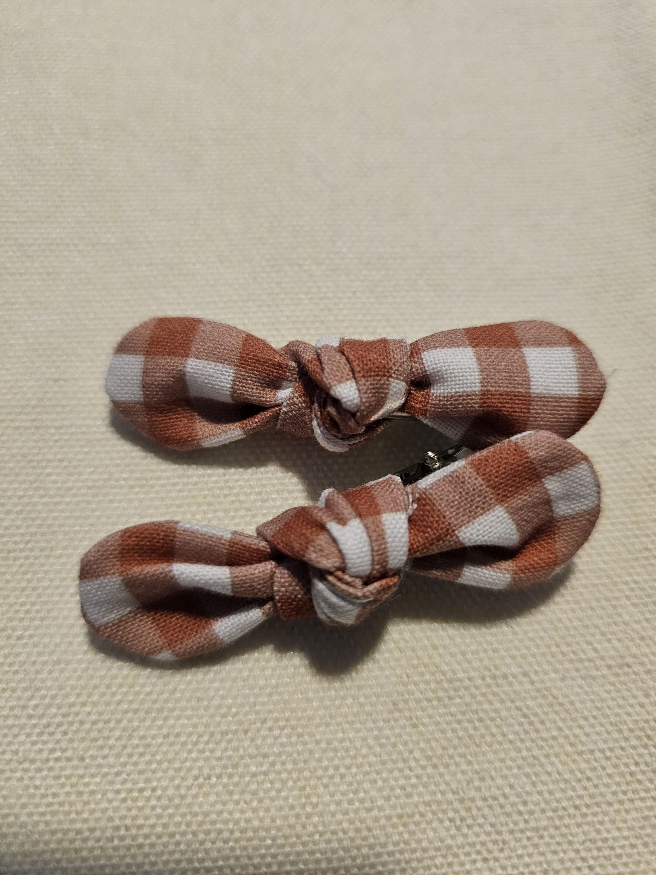 Barrettes vichy C (lot de 2)