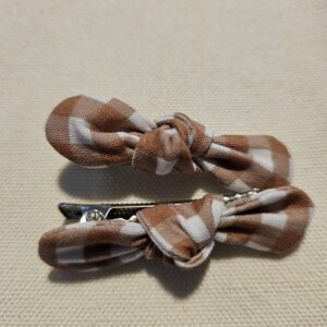 Barrettes vichy D (lot de 2)