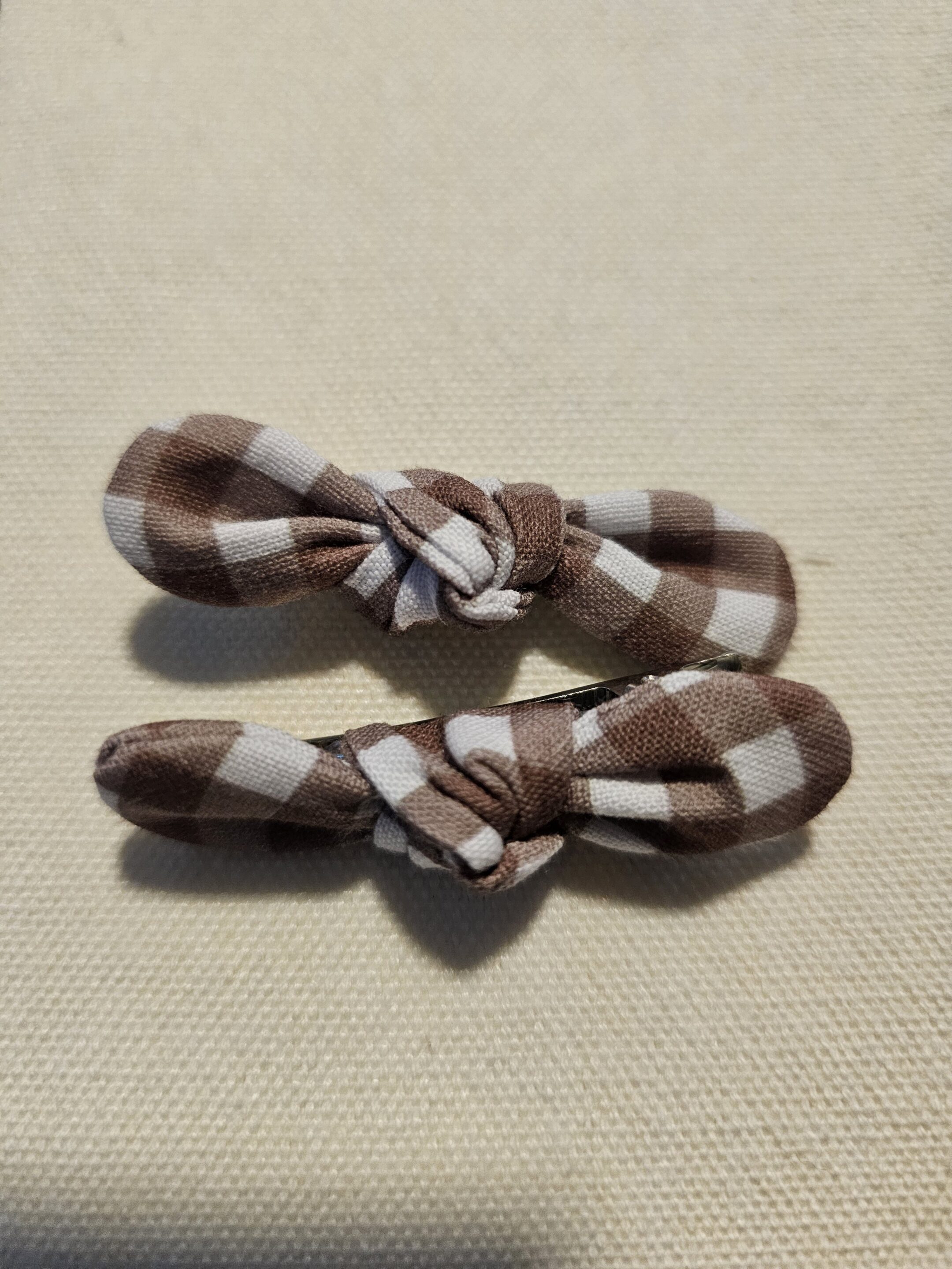 Barrettes vichy F (lot de 2)