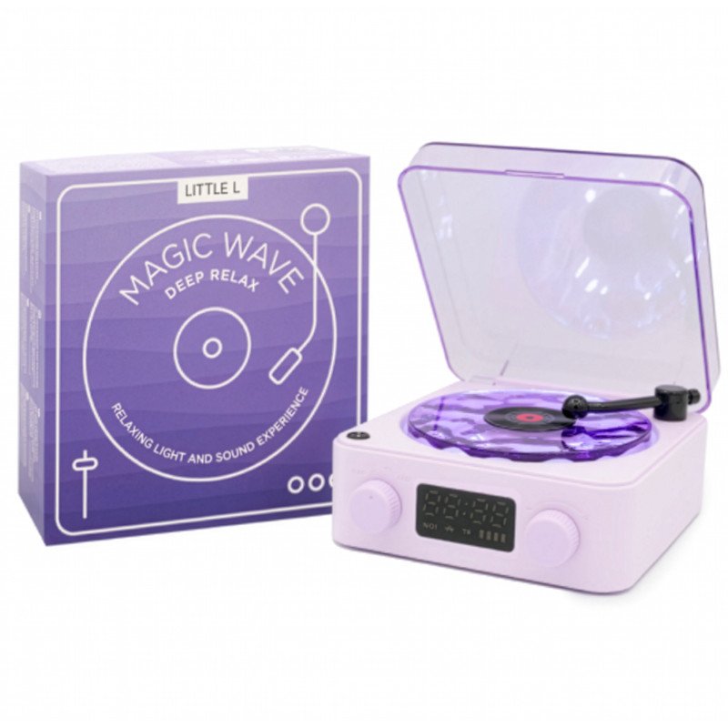 Veilleuse tourne-disque sensoriel magic wave Rose – Image 2