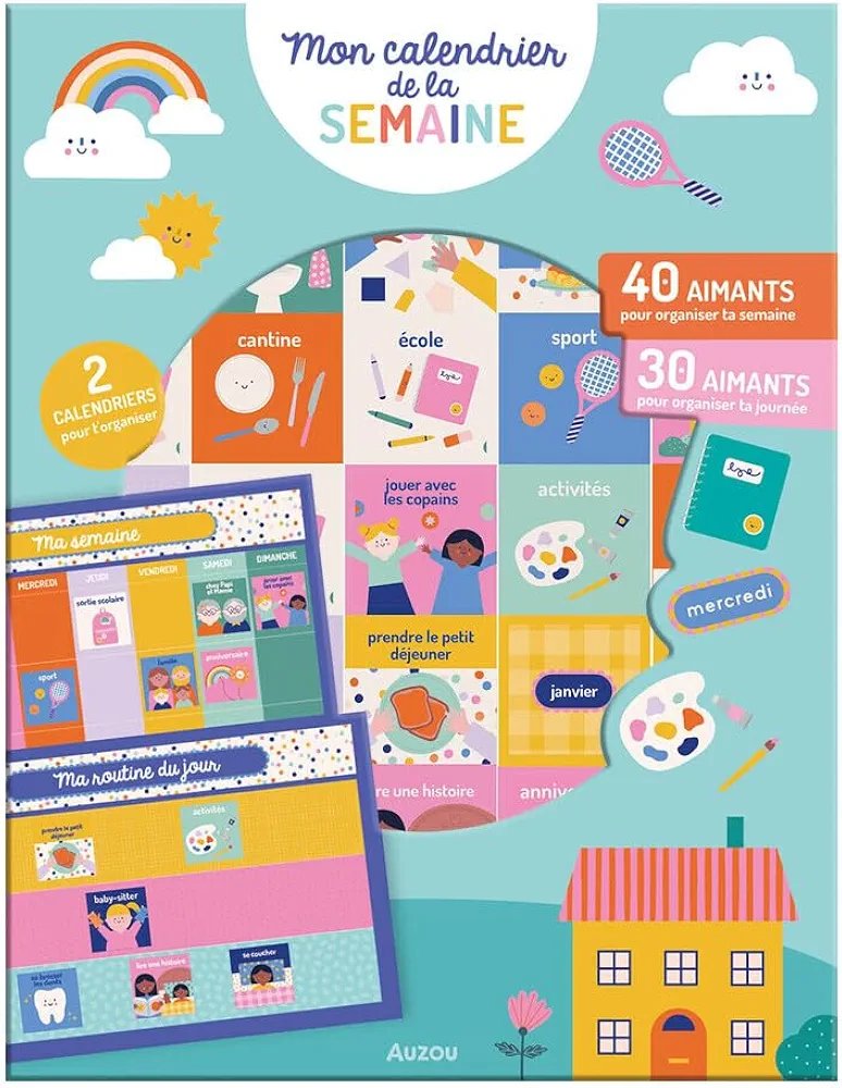 Mon aventure aimantée - Mon calendrier de la semaine