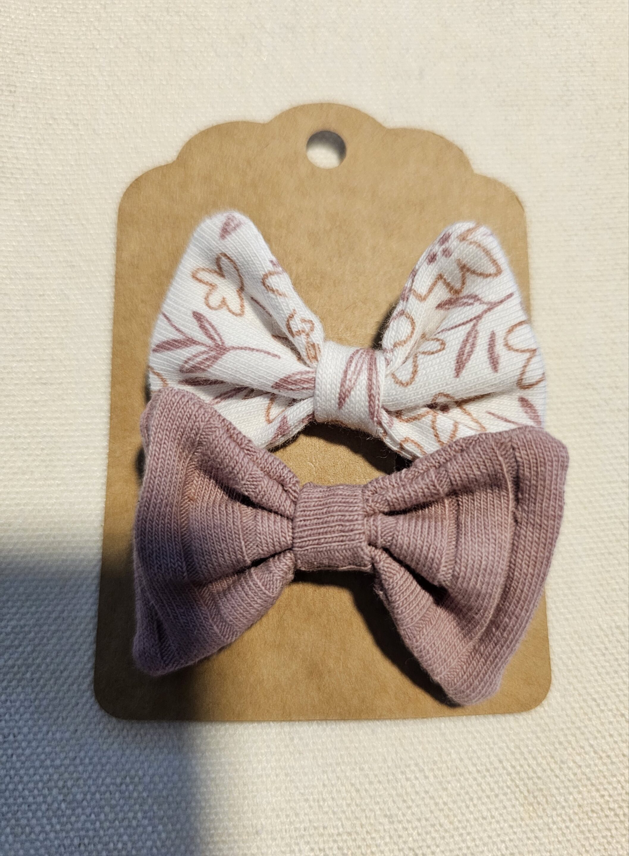 Lot de 2 mini pinces lila