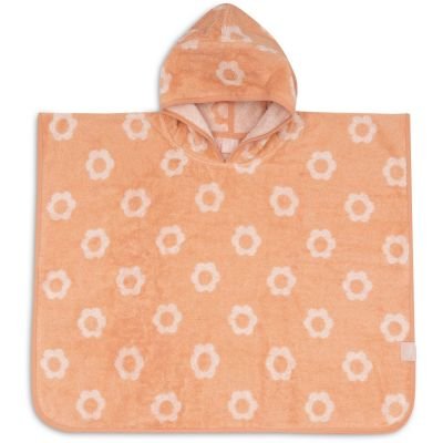 Poncho de bain éponge Flower réversible 1-3 ans