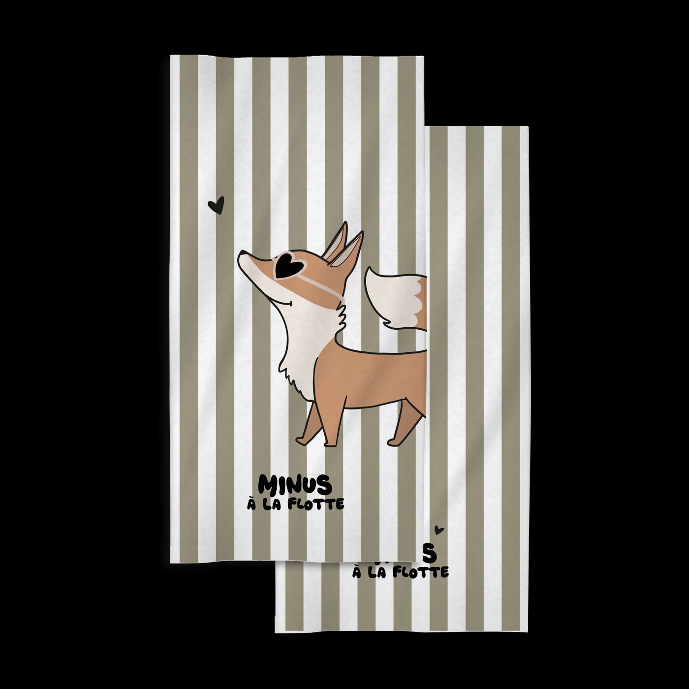 Serviette de plage " Minus à la flotte " Renard – Image 3
