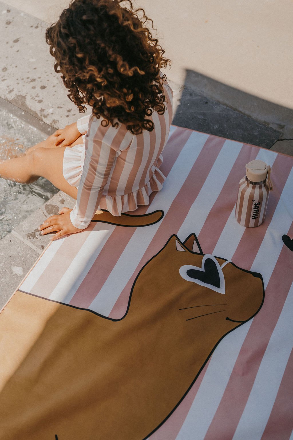 Serviette de plage " Minus à la flotte " Chat – Image 2