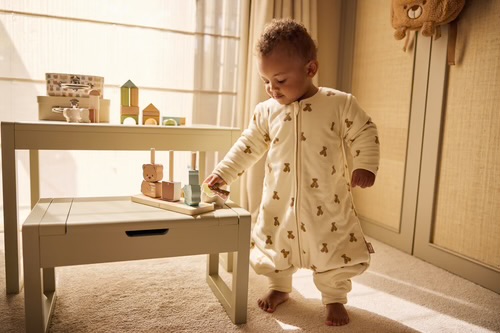 Gigoteuse à pieds avec Manches Amovible - Mini Teddy Bear – Image 11