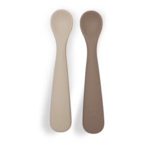 Cuillère souple en silicone Natural - lot de 2