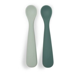 Cuillère souple en silicone Jade - lot de 2