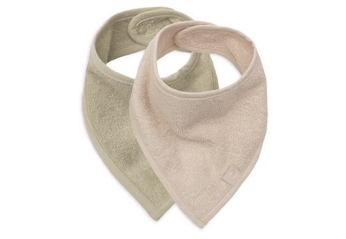 Bavoir Bandana Soft Matcha & Sand - 2 Unités