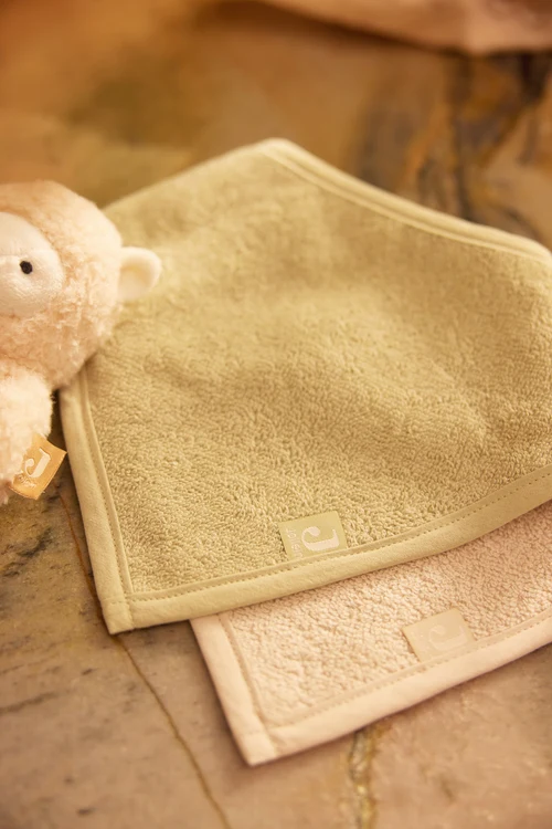 Bavoir Bandana Soft Matcha & Sand - 2 Unités – Image 6