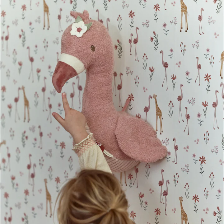Décoration murale tête de Flamand Rose - Safari Friends