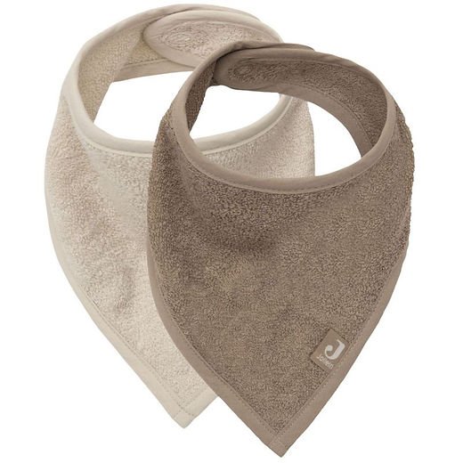 Bavoir Bandana Sand & Milky coffee - 2 Unités