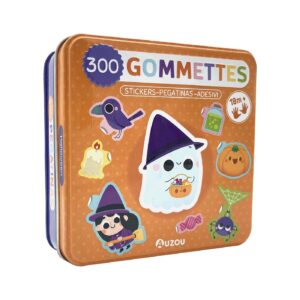 Boîte de 300 gommettes métal - Halloween