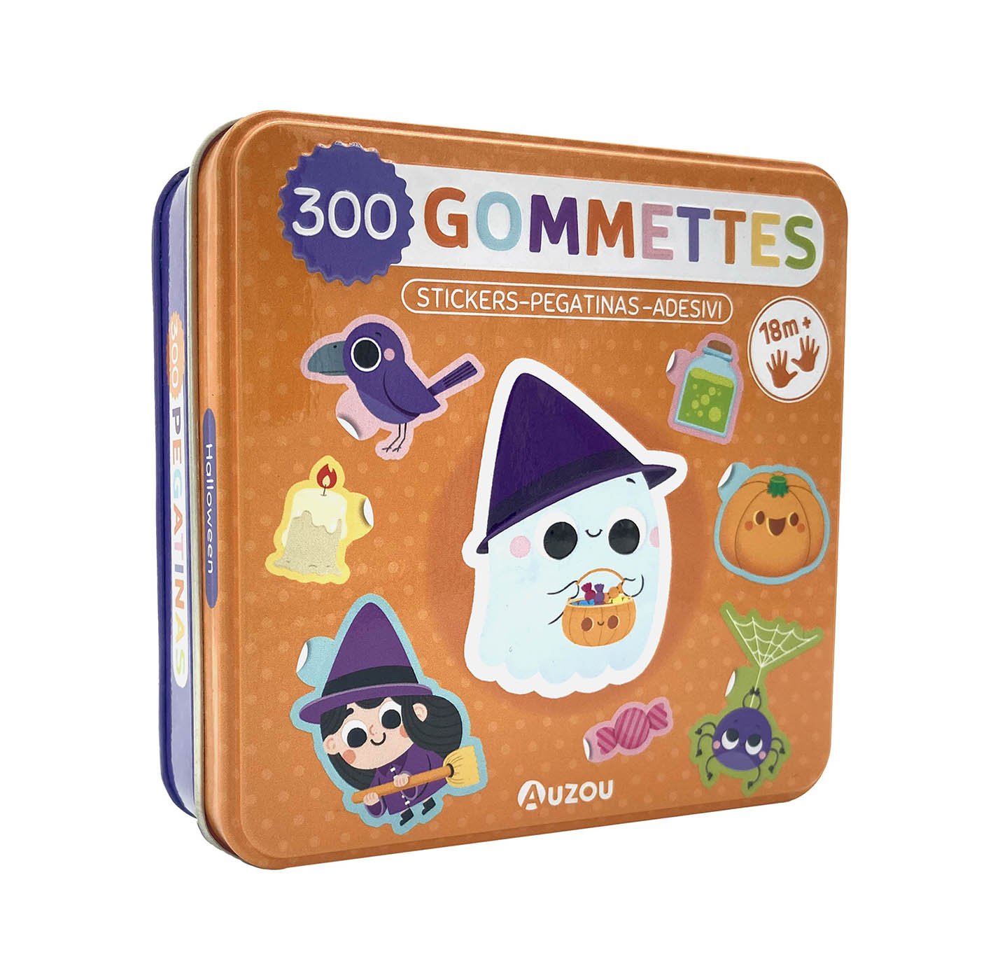 Boîte de 300 gommettes métal - Halloween