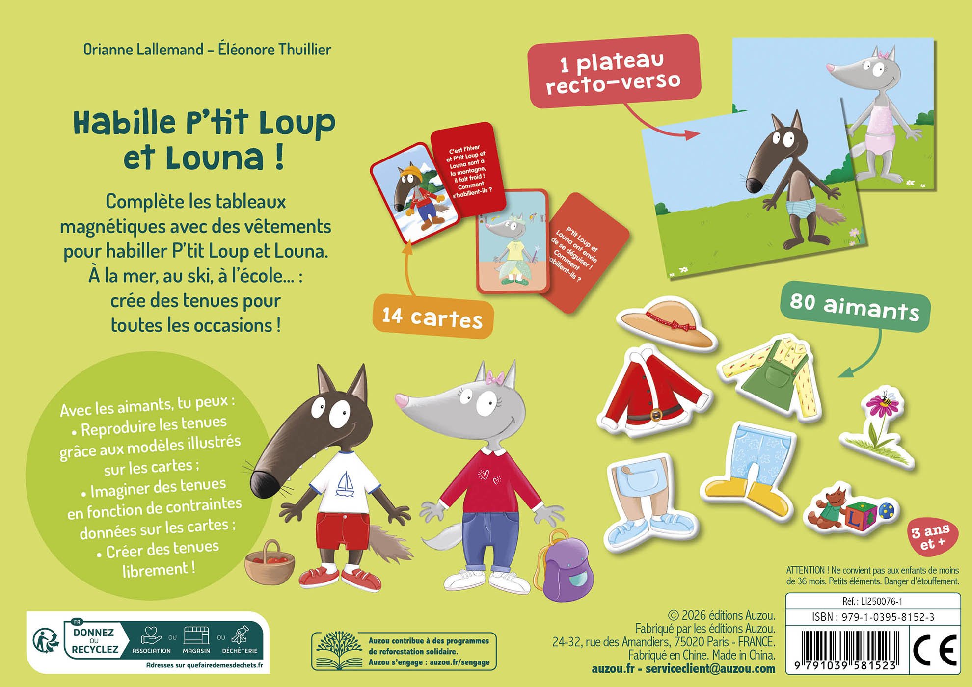 MON PETIT COFFRET AIMANTÉ - P'TIT LOUP - JE M'HABILLE TOUT SEUL – Image 8