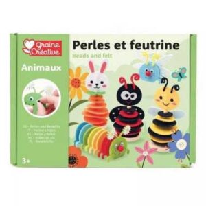 Kit insectes perles et feutrine