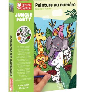 Peinture au numéro animaux du zoo 6+