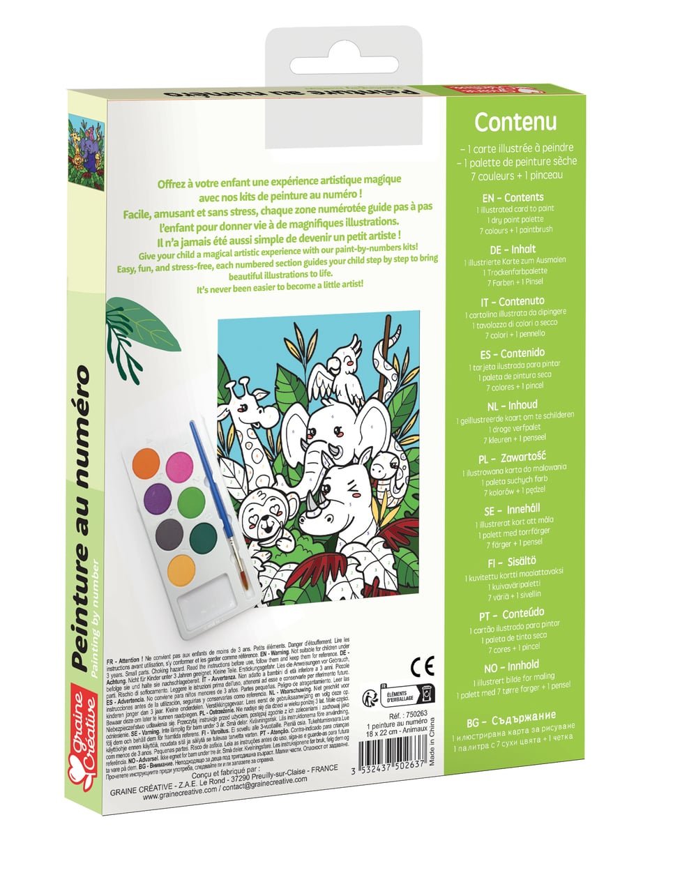 Peinture au numéro animaux du zoo 6+ – Image 2