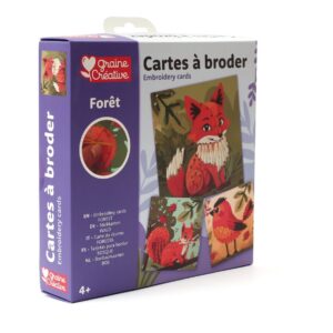 Cartes à broder Forêt