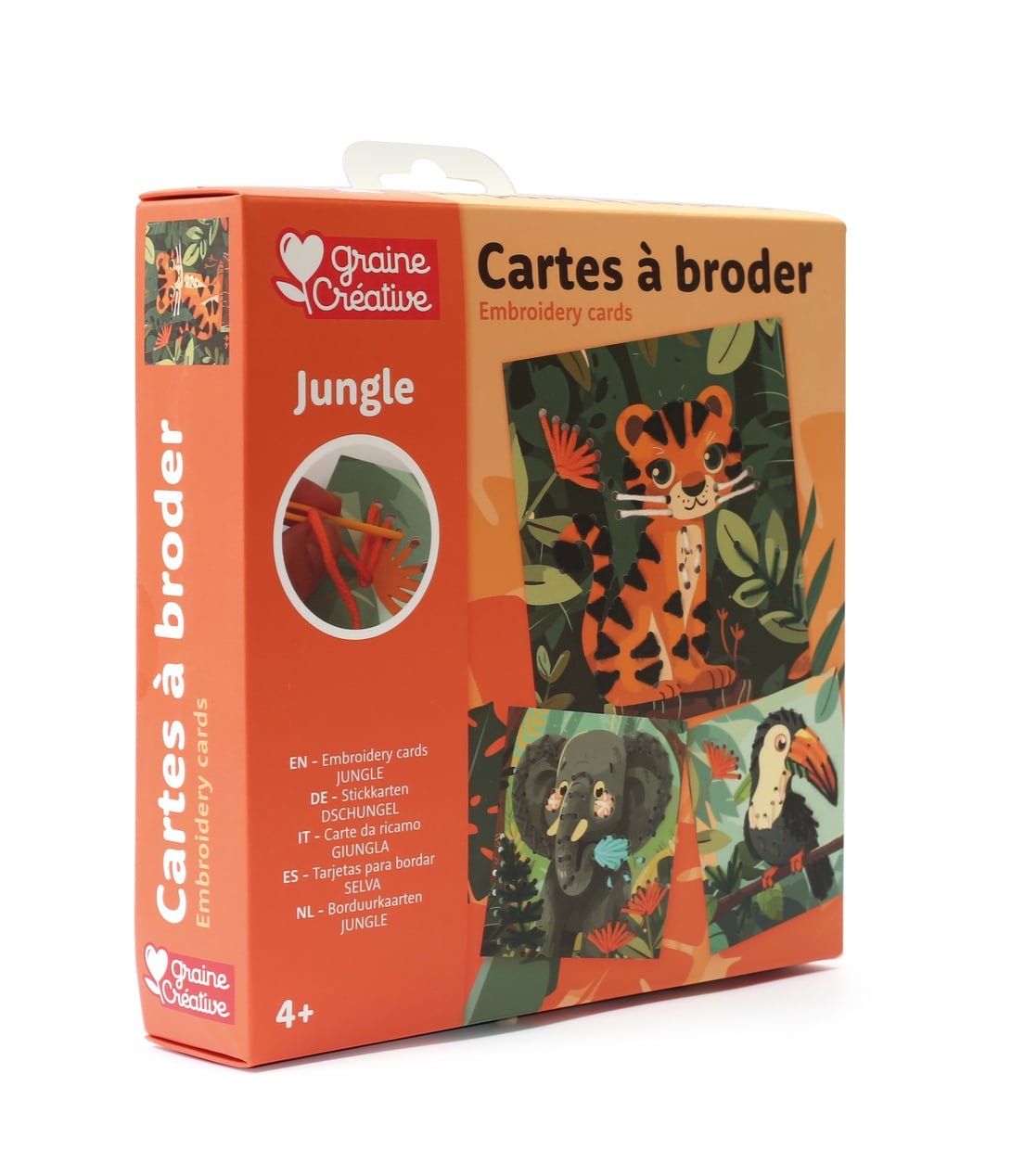Cartes à broder Jungle