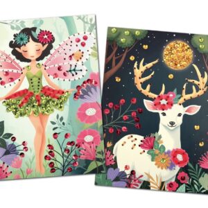 Cartes à broder Forêt enchantée