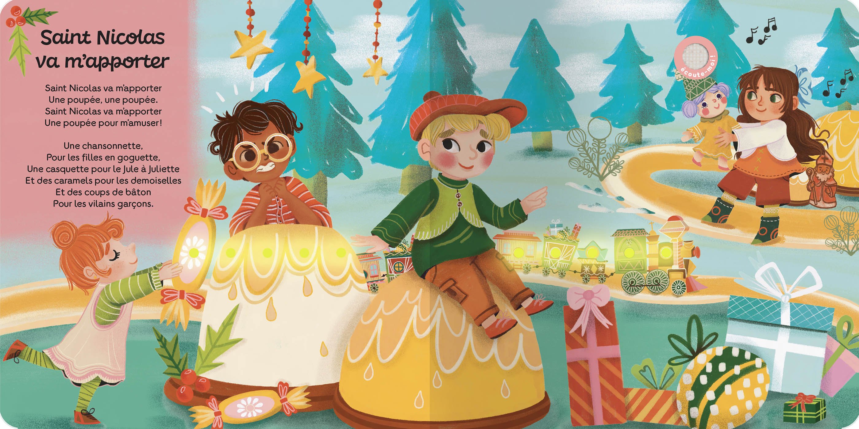 MES CHANSONS AVEC SAINT NICOLAS - UN LIVRE SONORE ET LUMINEUX ! – Image 4