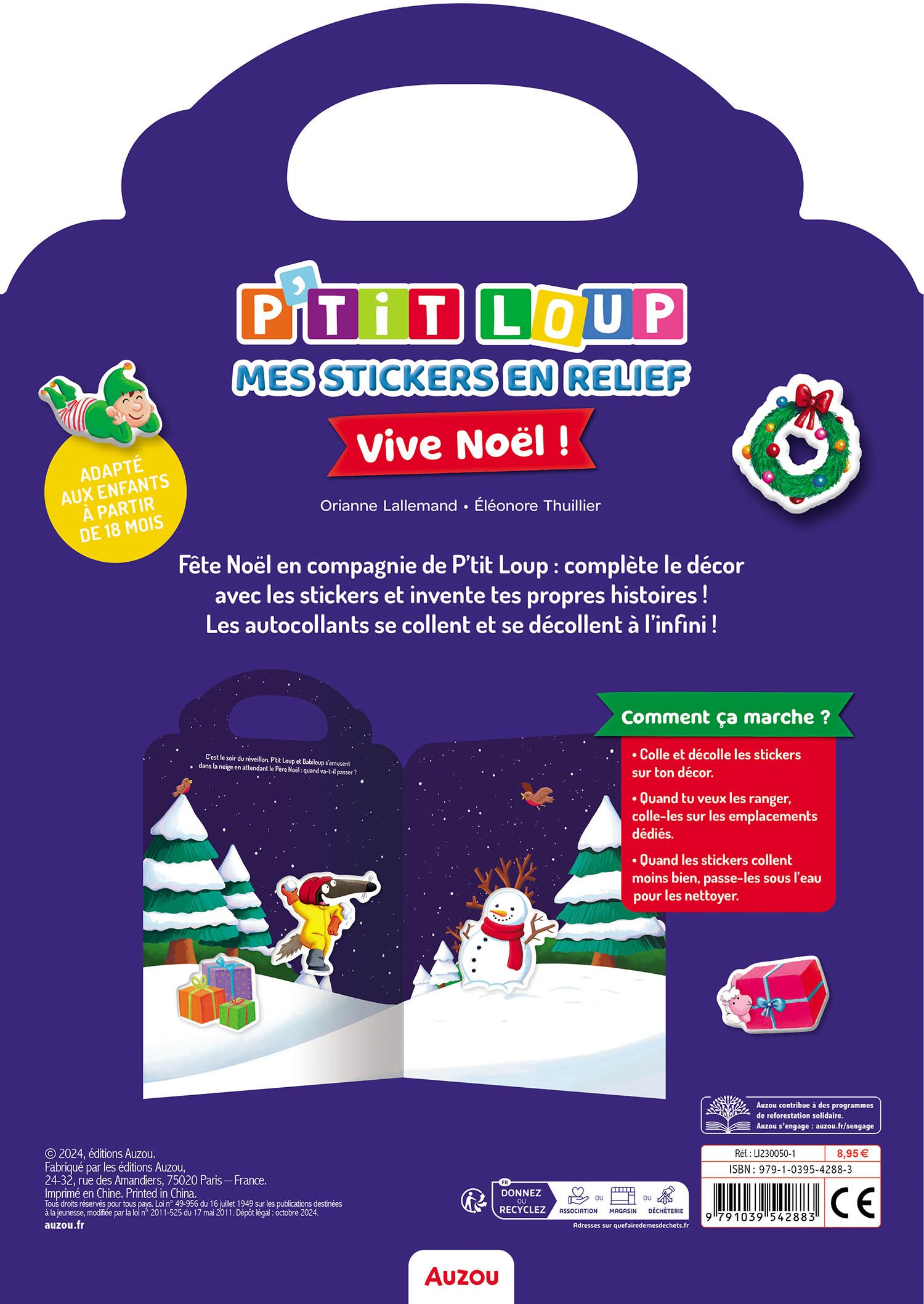 P'TIT LOUP - MES STICKERS EN RELIEF - VIVE NOËL – Image 4