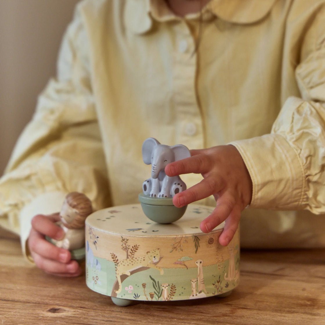Boîte à musique en bois Safari Friends – Image 4