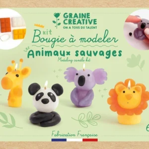 Bougie à modeler Animaux sauvages