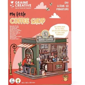 MAQUETTE VITRINE 3D BOIS COFFEE SHOP