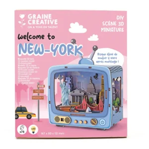 MAQUETTE 3D BOIS TV NEW YORK