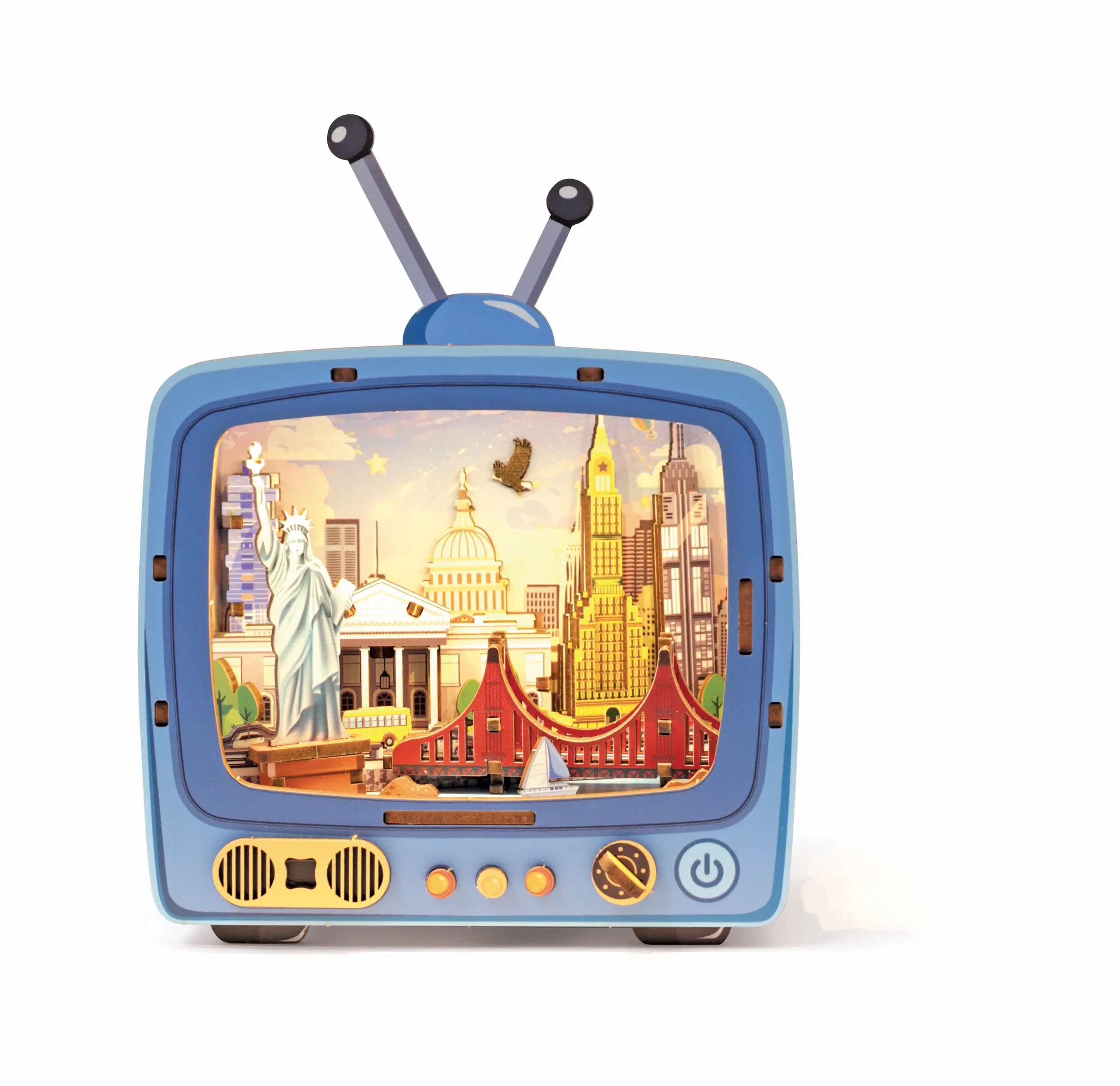 MAQUETTE 3D BOIS TV NEW YORK – Image 4
