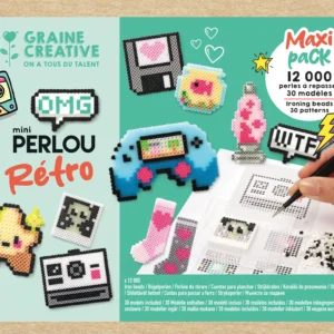 Kit mini perles à repasser RETRO
